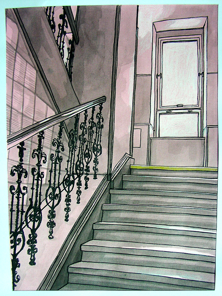 schodiště do patra 2
